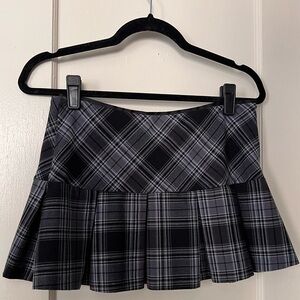 Plaid mini skirt
